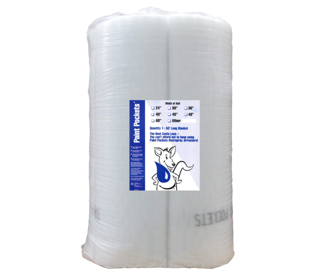 Paint Pockets 48" x 50' White Blanket Schweitzer & Crosson
